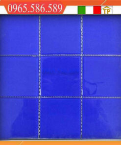 Gạch Mosaic thuỷ tinh màu xanh biển VINTB098