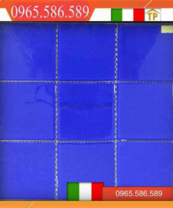 Gạch Mosaic thuỷ tinh màu xanh đậm VINTB801