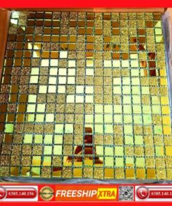 Gạch Mosaic thuỷ tinh màu vàng cho quán bar VINTT018