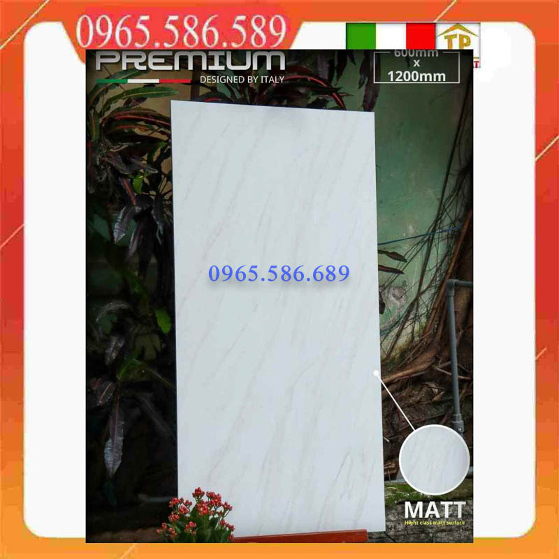 Gạch 60x120 APODIO 61131201 đá mở mịn trắng xám