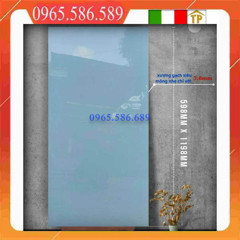Gạch 60x120 APODIO đơn sắc xanh VINUS-6893