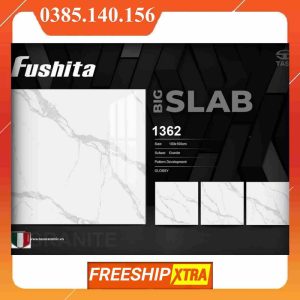 Gạch 1mx1m Fushita 1362 trắng vân xám Calacata