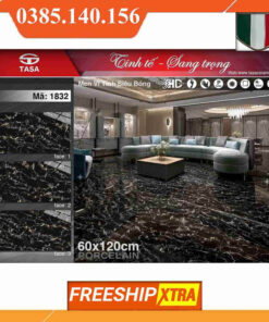 Gạch 60x120 Fushita 1832 đá Marbal bóng kính