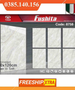 Gach 80x120 Fushita 8758 xám vân mây