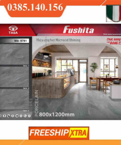 Gach 80x120 Fushita 8781 xám đậm