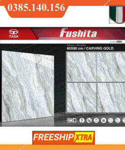 Gạch 80x80 Fushita 8981 đá bóng kính vân xám