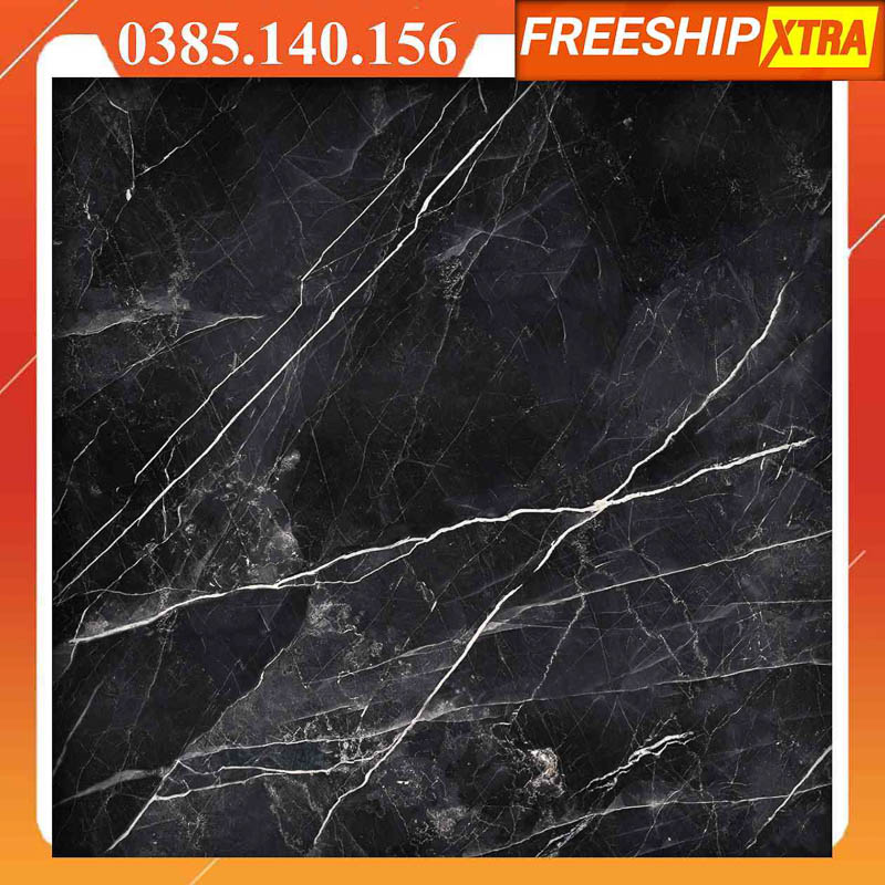 Gạch 60x60 Takao 16202 đen tia chớp xám
