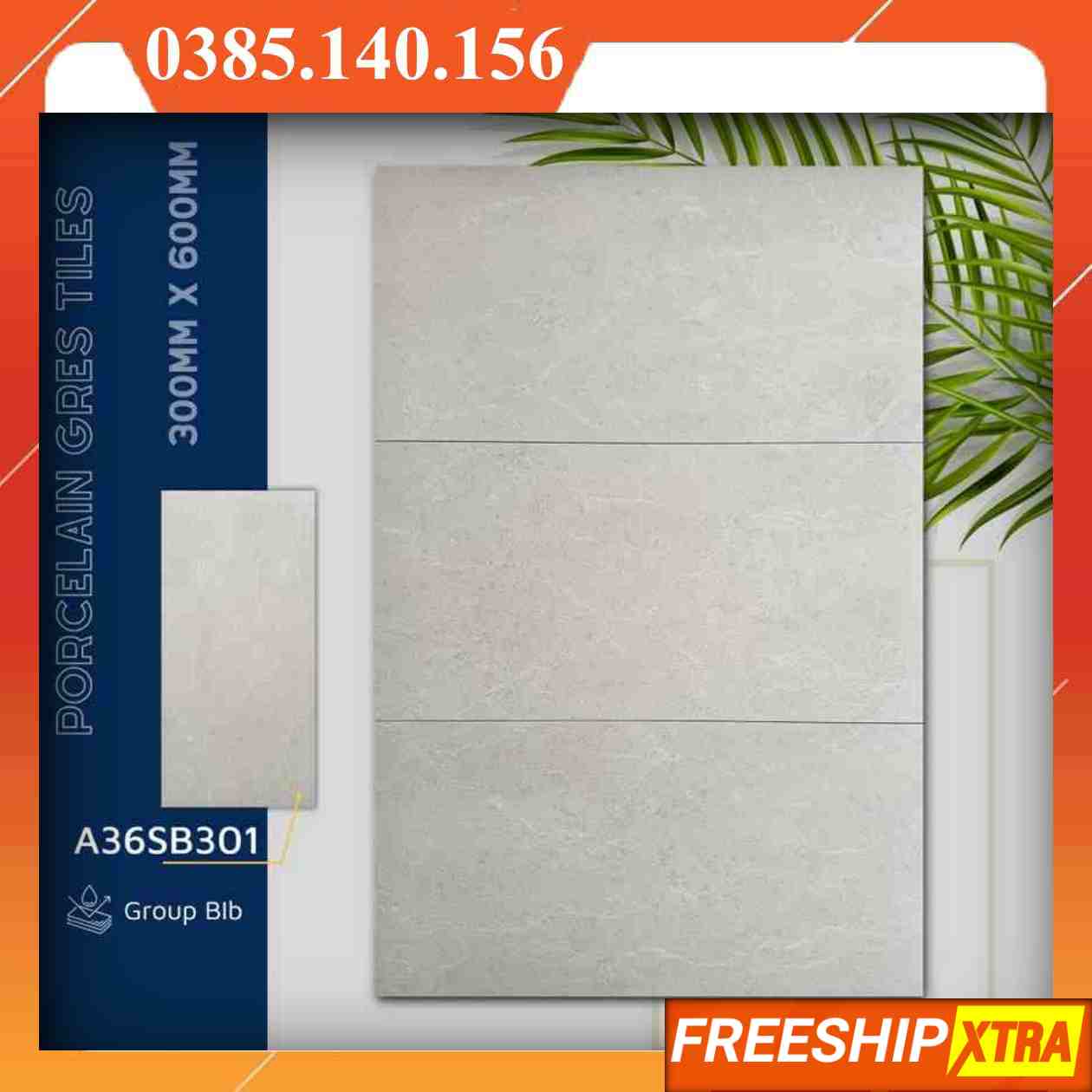 Gạch 30x60 nordic-store-a36sb301 đá mờ xám