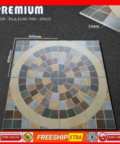 Gạch 60x60 Apodio PA-12667080 đá sỏi nhám lát sân Antislip