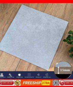 Gạch 60x60 Apodio C8-503 đá nhám lát sân dày 15 mm màu xám