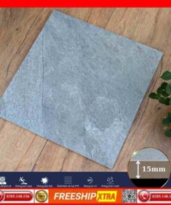 Gạch 60x60 Apodio SG-501 đá nhám lát sân dày 15 ly màu xám