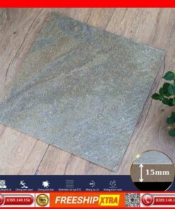 Gạch 60x60 Apodio SS-510 đá nhám lát sân dày 15 mm màu xám