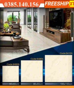 Gạch 60x60 Greata 94605 màu vàng kem