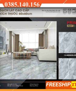 Gạch 60x60 Prime 09726 vân đá màu xám