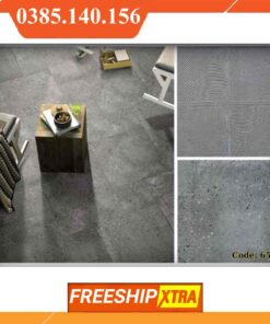 Gạch 60x60 Terrazzo tông xám xi măng cổ điển VIN19D