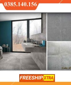 Gạch 60x60 Terrazzo tông xám xi măng cổ điển VIN18D