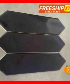 Gạch Mosaic gốm mũi tên màu đen bóng 990014-M75307J