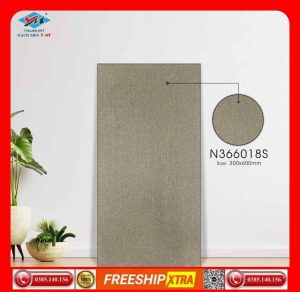 Gạch ốp 30x60 Ý Mỹ N366018S đá mờ đồng chất xám xi măng lát sân-toilet