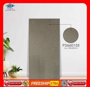 Gạch ốp 30x60 Ý Mỹ P366015S đá mờ đồng chất xám lát sân-toilet