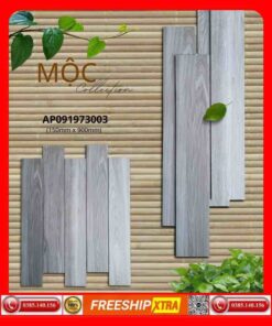 Gạch 15x90 APODIO Mộc AP091973003 màu xám