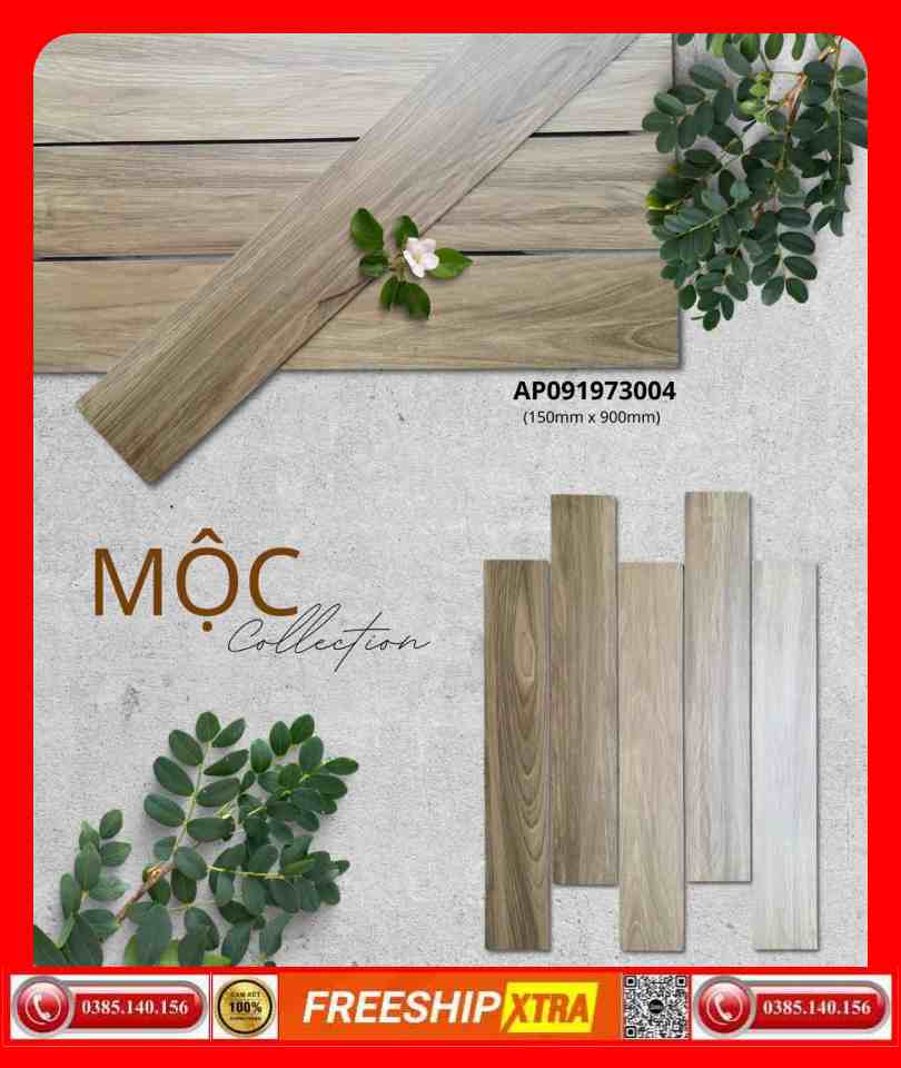 Gạch 15x90 APODIO Mộc AP091973004