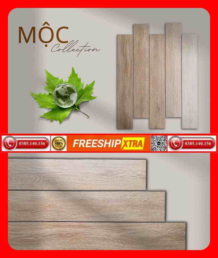 Gạch 15x90 APODIO Mộc AP091973007 màu nâu