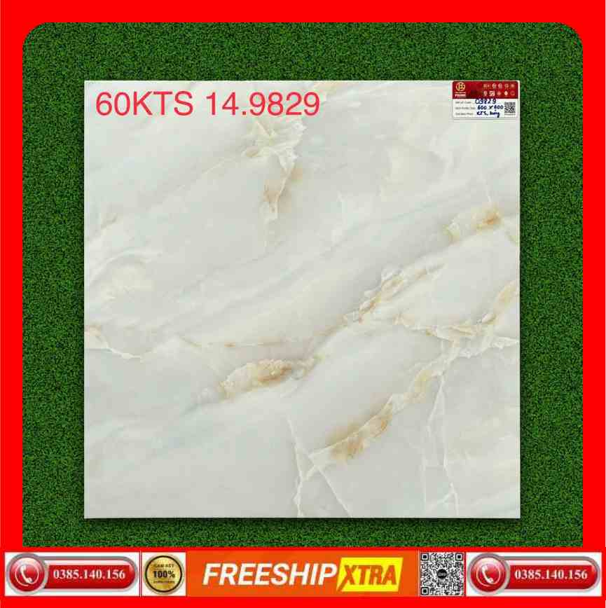 Gạch 60x60 Prime 9829 vân đá tự nhiên
