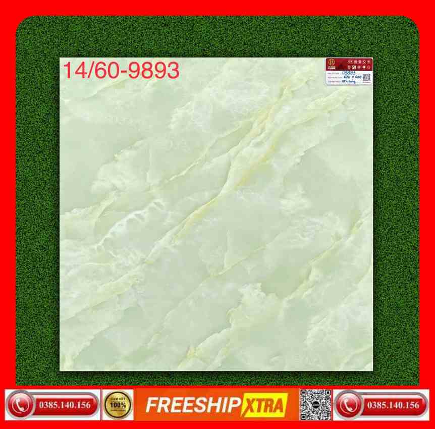 Gạch 60x60 Prime 9893 màu xanh