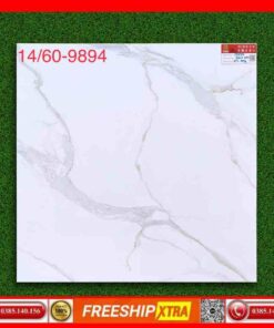 Gạch 60x60 Prime 9894 màu trắng vân xám
