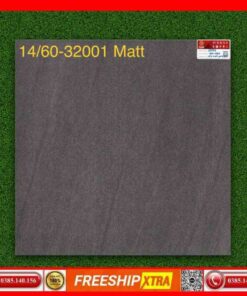 Gạch 60x60 Prime 32001 đá mờ xám đậm