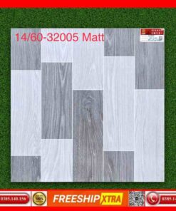 Gạch 60x60 Prime 32005 đá mờ matt vân gỗ xám