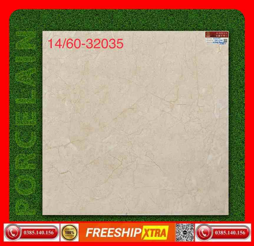 Gạch 60x60 Prime 32035 đá mờ màu kem
