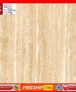 Gạch 60x60 và 80x80 Prime 25001 vân sọc dưa ngang màu vàng