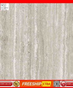 Gạch 60x60 và 80x80 Prime 25002 vân sọc dưa ngang màu xám