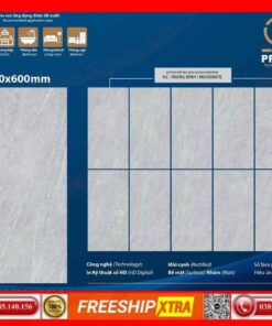 Gạch 30x60 Prime 20404 đá mờ tông xám xi măng