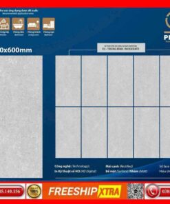 Gạch 30x60 Prime 20406 đá mờ tông xám bê tông
