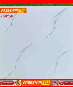 Gạch lát 50x50 Prime 15051 màu trắng vân xám