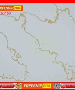 Gạch lát 50x50 Prime 15053 màu trắng vân vàng
