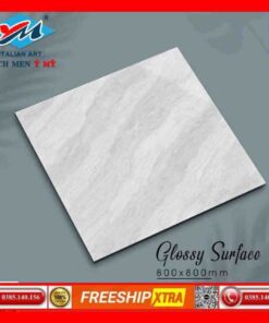 Gạch 80x80 Ý Mỹ Pierre-Cardin-F88017 vân mây xám