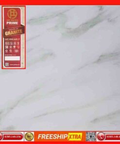Gạch lát 40x40 Prime 15401 trắng vân xám khói
