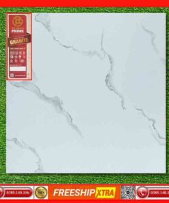Gạch lát 40x40 Prime 15409 trắng vân xám khói