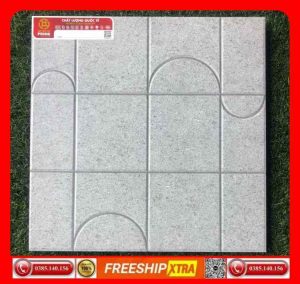 Gạch lát sân 40x40 Prime 4407 Terrazzo màu xám đá mờ - matt