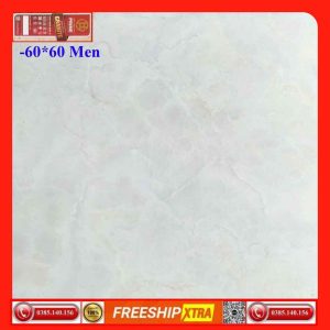 Gạch lát 60x60 Prime 15217 vân mây xám