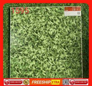 Gạch 40x40 Prime 1595 sân vườn cỏ xanh