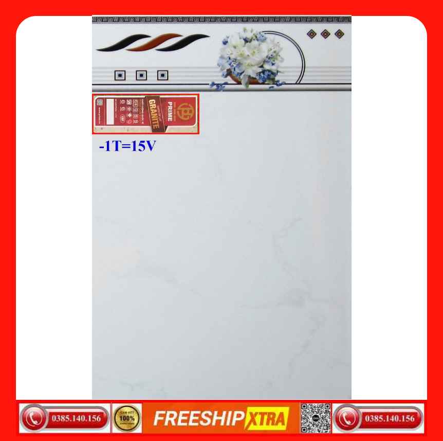 Gạch ốp 25x40 Prime 15161-15160 trắng xám