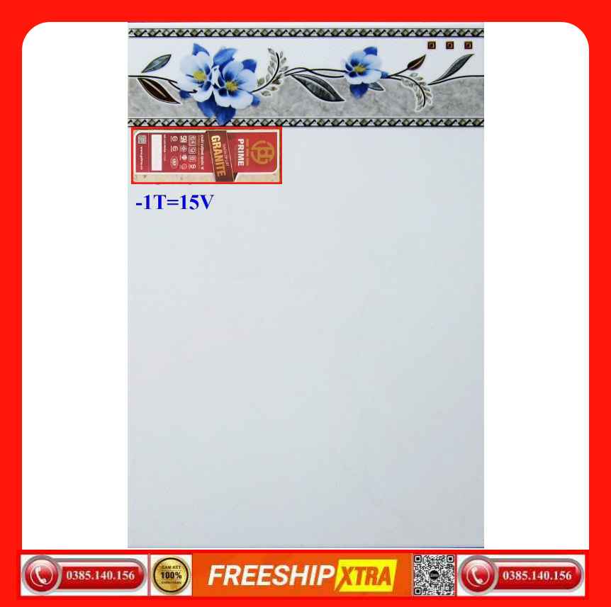 Gạch ốp 25x40 Prime 15157-15156 trắng