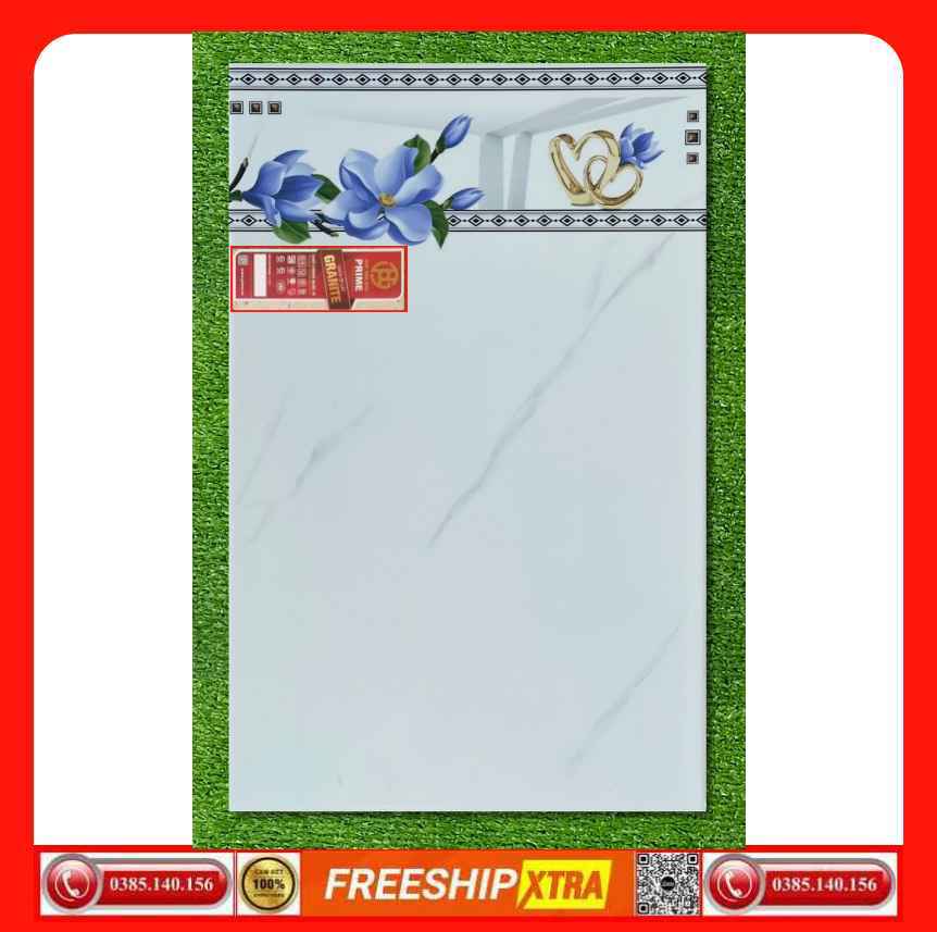 Gạch ốp 25x40 Prime TP2016V màu trắng vân xám