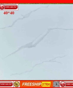Gạch lát 40x40 VIN4401 trắng xám khói