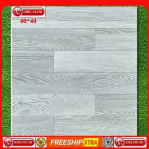 Gạch lát 40x40 VIN4404 vân gỗ xám