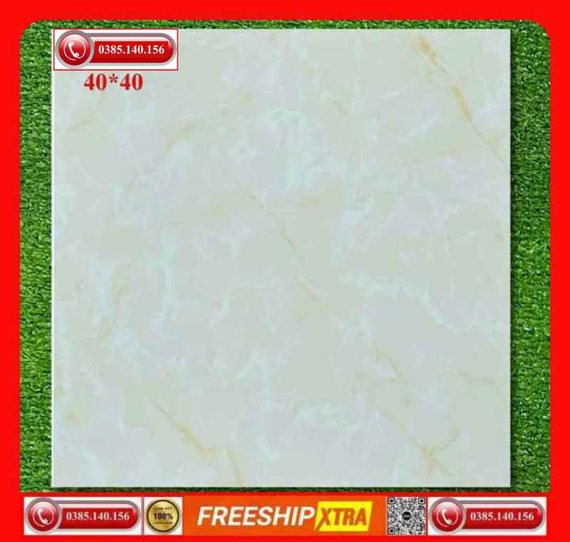 Gạch lát 40x40 VIN4406 màu vàng